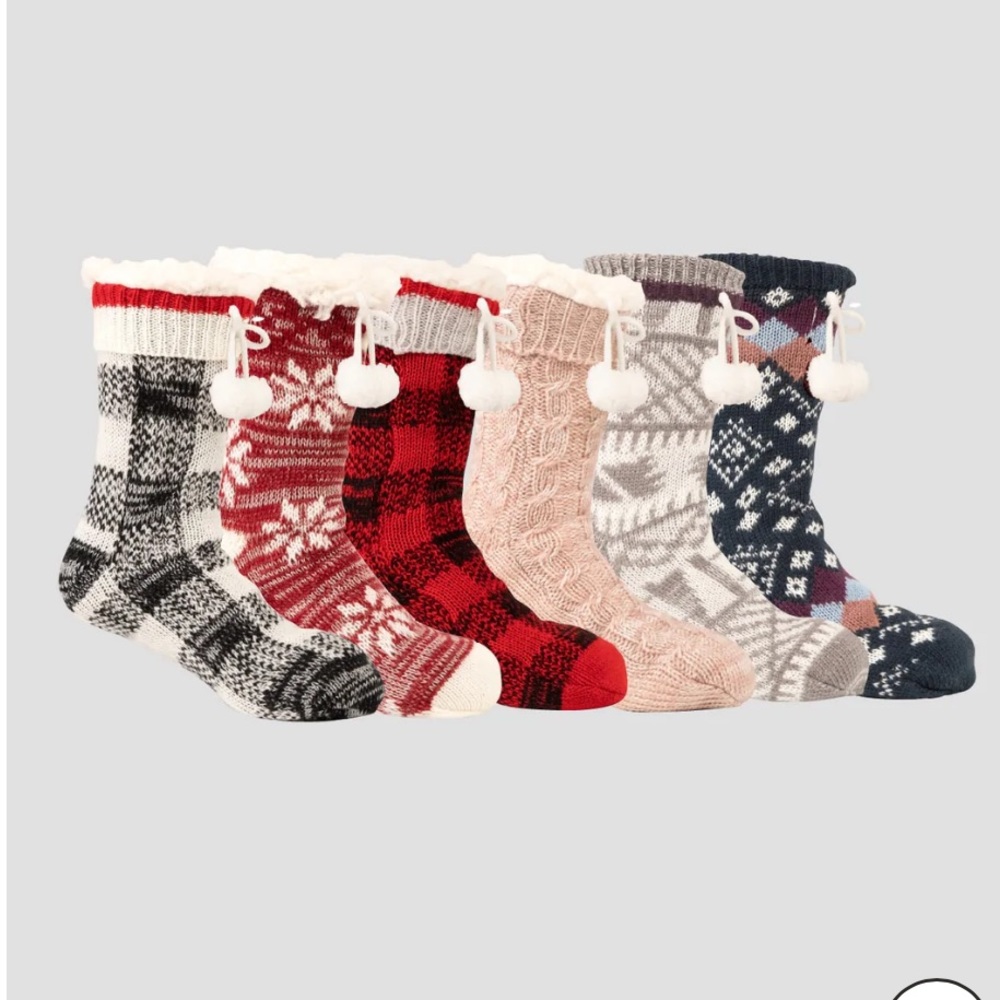 MOHAIR SLIPPER SOCK 3PK